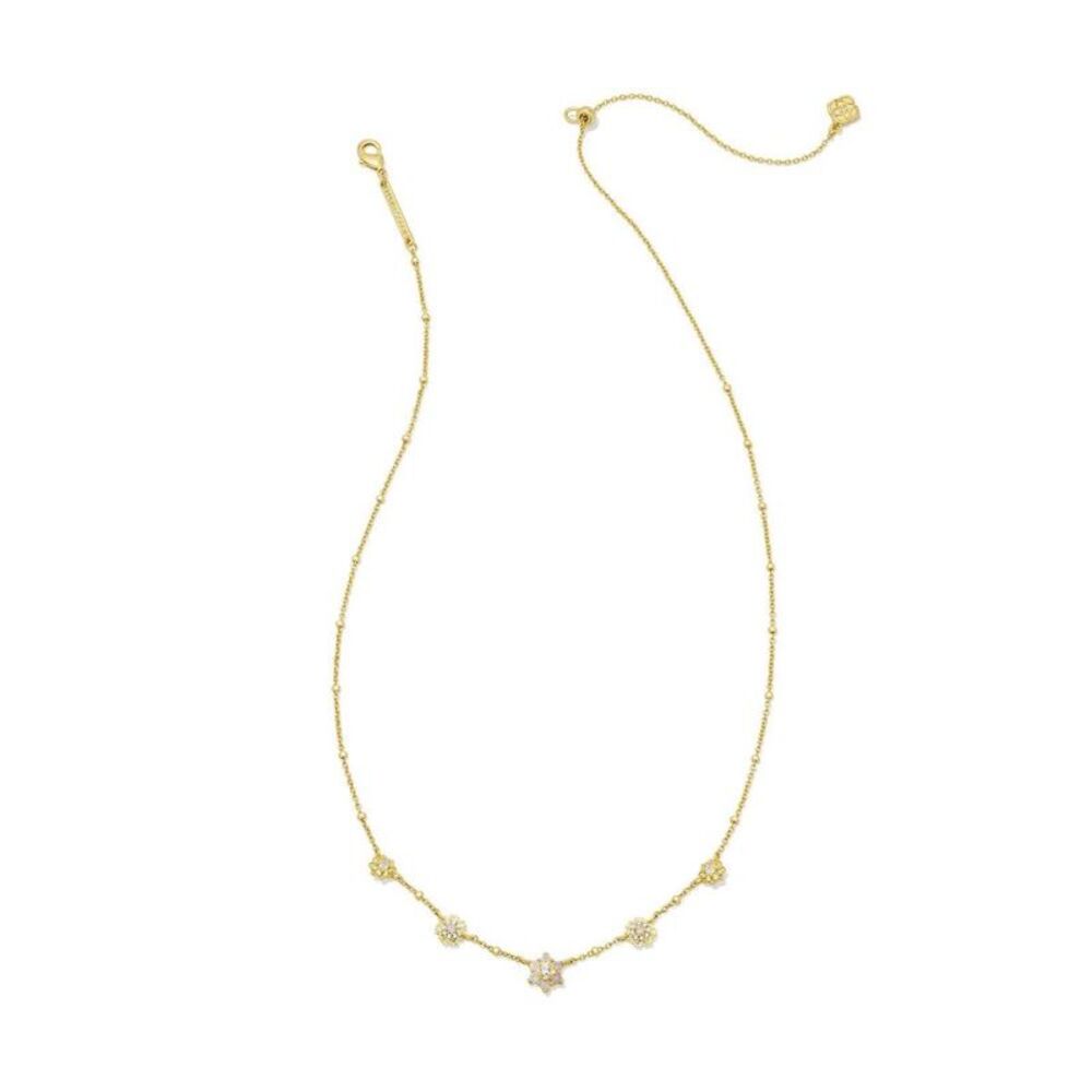 Kendra Scott Alyssa Strand Necklace - White Opalite Crystal/Gold